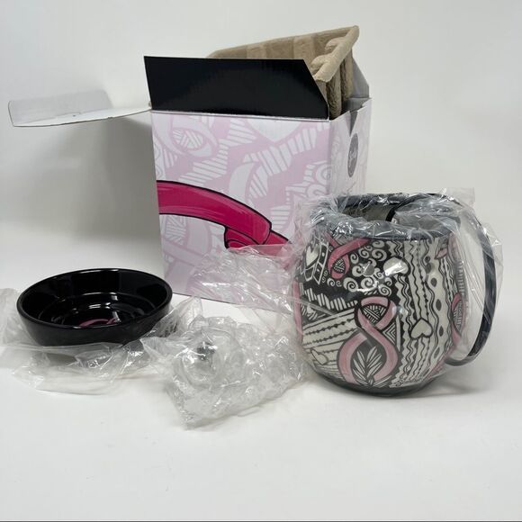 Scentsy Ribbons of Hope Retired Breast Cancer Awareness Full Size Warmer Burner - Picture 1 of 9